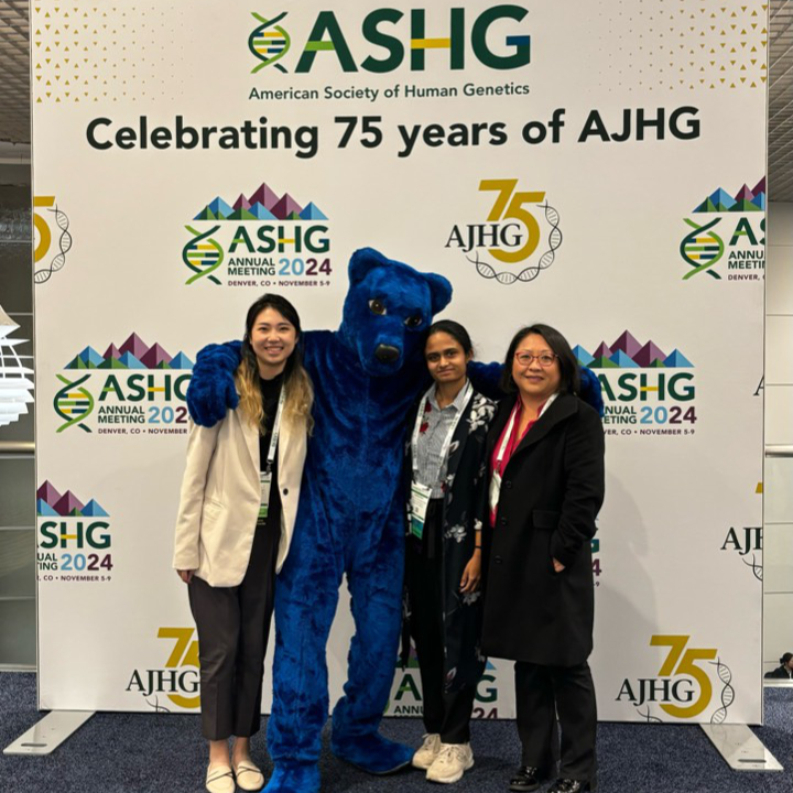 Sarah, Suruthy, and Dr. Duan (left to right)